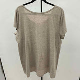 purejill Women's Size XL Gray Heathered Short Sleeve Shirt