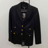 White House Black Market Women's Size 00 Black Solid Jacket
