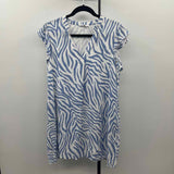 THML Women's Size 14 Blue Zebra Dress
