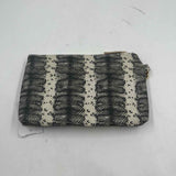 Unbranded Women's Charcoal Snakeskin Wristlet