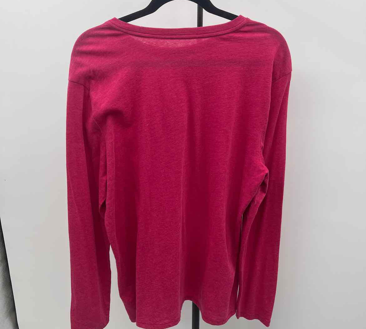 Life Is Good Women's Size XL Fuschia Sun Long Sleeve Shirt