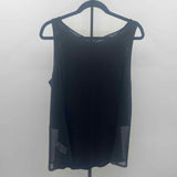 Lysse Women's Size L Black Solid Sleeveless Shirt