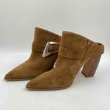 Vince Camuto Women's Shoe Size 9 Caramel Solid Mules