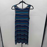 Peyton Jensen Women's Size 6 Navy Stripe Dress
