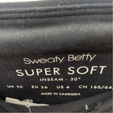 Sweaty Betty Women's Size 4 Black Solid Leggings
