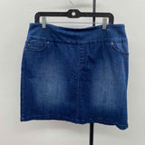 SC & Co Women's Size 14 Blue Solid Skirt