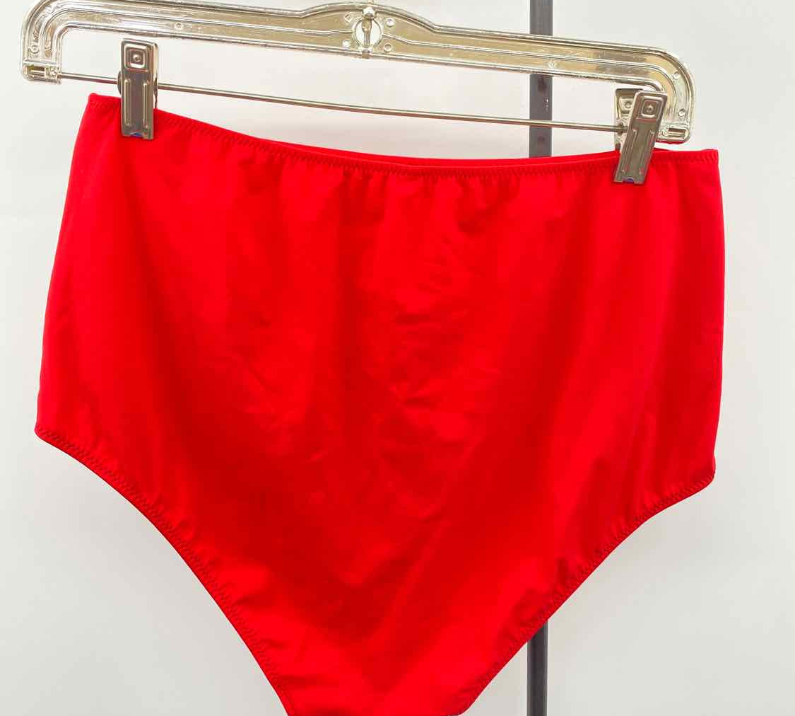 ARAKS Women's Size 10 Red Solid Swimsuit - Separate