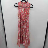 Bog Collection Women's Size 14 coral Floral Dress