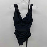 DKNY Women's Size S Black Solid Swimsuit - 1 Piece