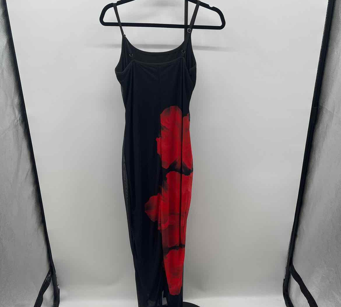 Pretty Garden Women's Size 10 Black Floral Dress