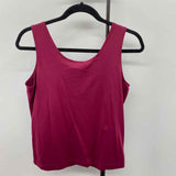 Chico's Women's Size M Wine Solid Tank