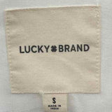 Lucky Brand Women's Size S White Solid Long Sleeve Shirt