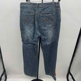 Chico's Women's Size 14 Blue Embroidered Jeans