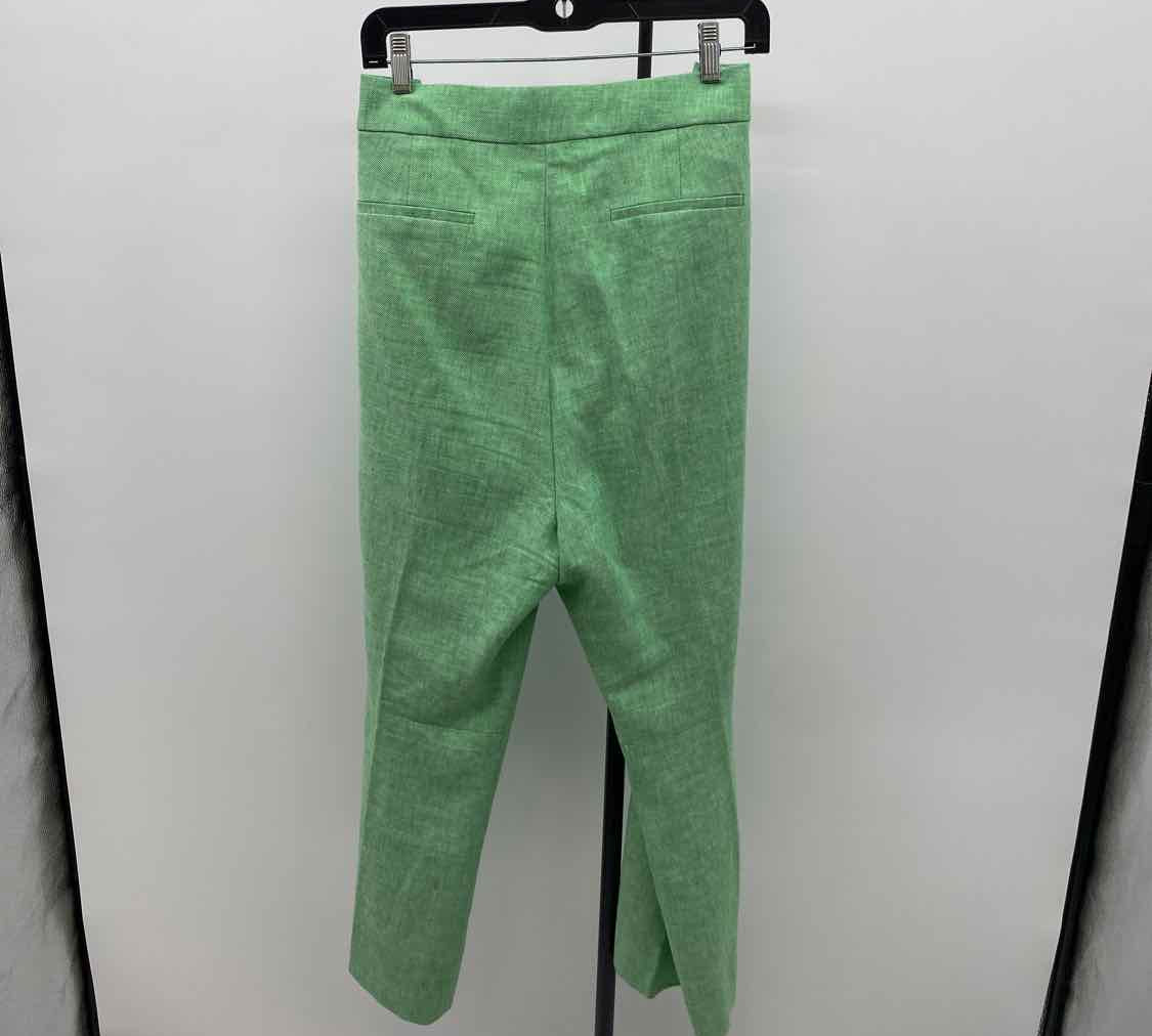 J Crew Women's Size 16 Green Textured Pants