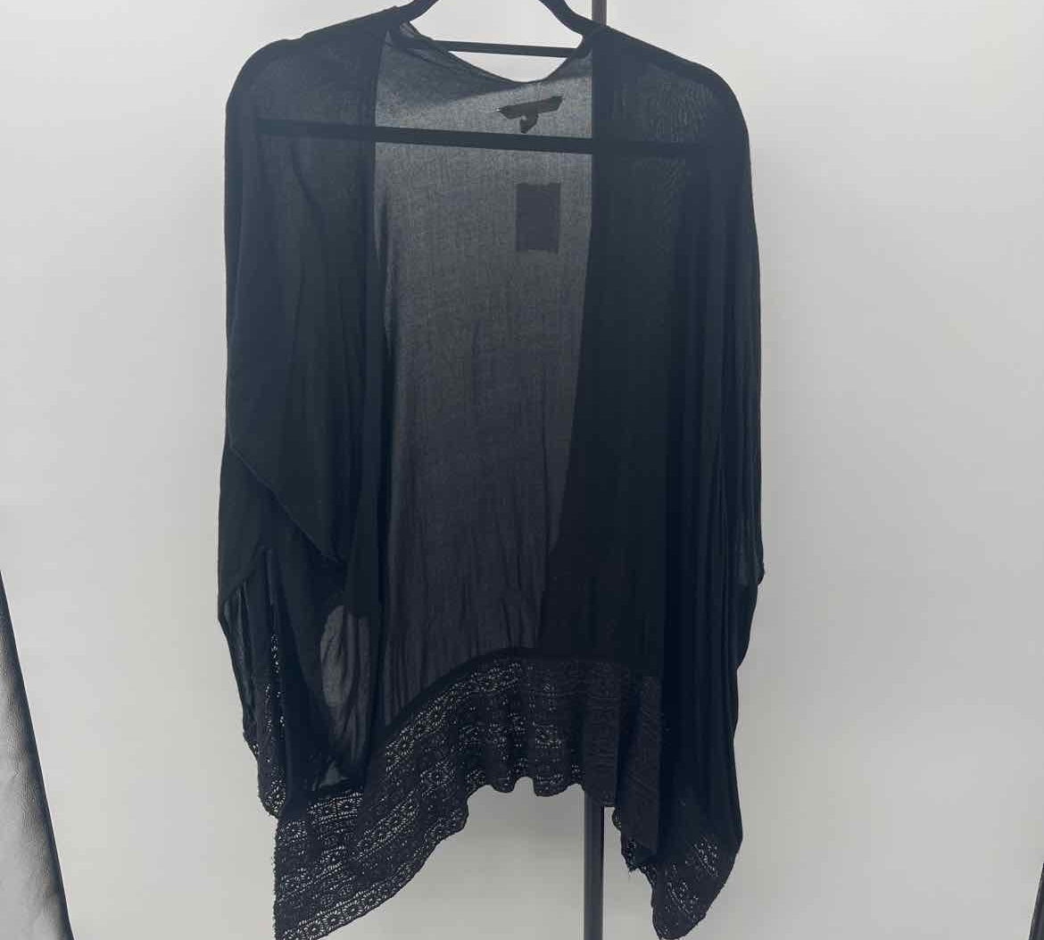 Soft Surroundings Women's Size One Size Black Solid Cardigan