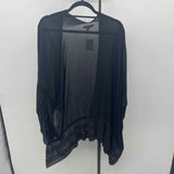 Soft Surroundings Women's Size One Size Black Solid Cardigan
