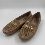 Life Stride Women's Shoe Size 6.5 Tan Laser Cut Flats