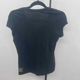 Life Is Good Women's Size S Black Floral T-Shirt