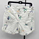 Chico's Women's Size 12 White Multi-Pattern Shorts