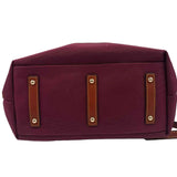 Bottom NWT DOONEY & BOURKE Maroon Nylon Domed POCKET Satchel Purse w/Crossbody