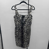 White House Black Market Women's Size 4 Black Animal Print Dress