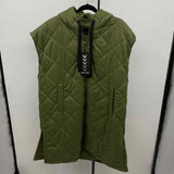 White Mark Women's Size 3X Olive Solid Vest