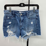 vervet Women's Size 2 Blue Distressed Shorts