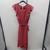 Flamingo Women's Size 14 Terracotta Solid Dress