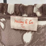 Hailey & CO Women's Size 14 Taupe Spotted Dress