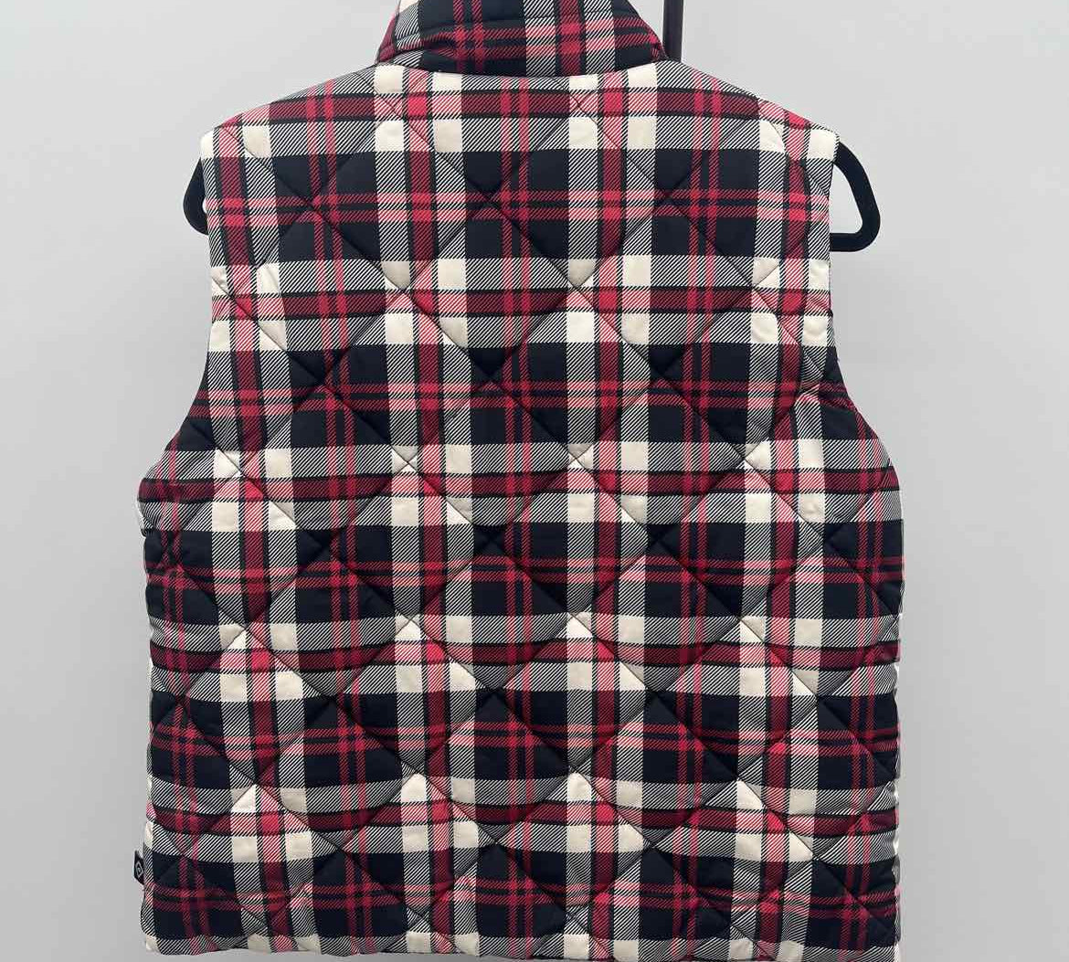 Vera Bradley Women's Size M Red Plaid Vest