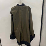Sun Kim Women's Size L Green Solid Jacket