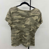 Athleta Women's Size L Olive Camoflage Short Sleeve Shirt