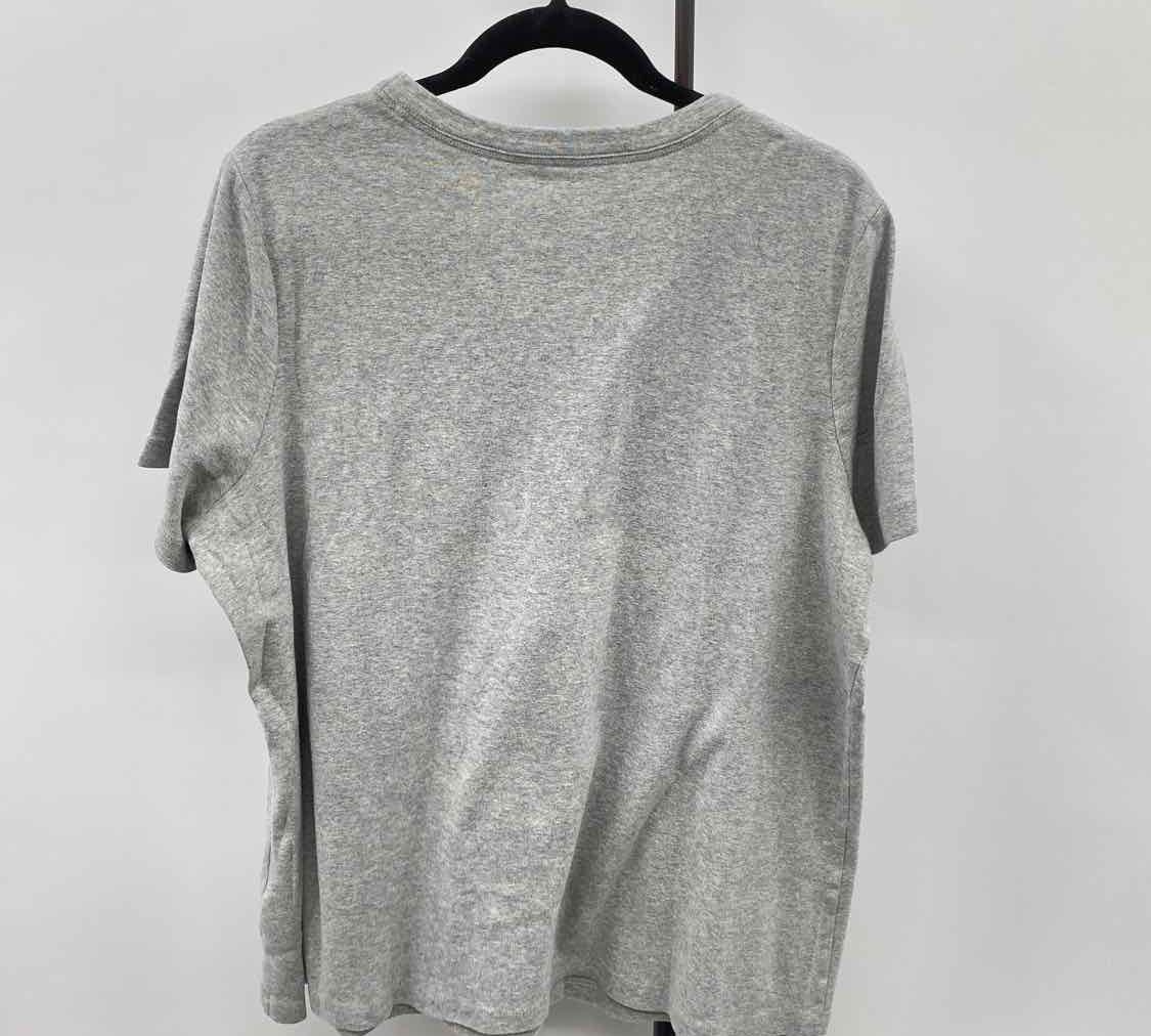 Lands End Women's Size 2X Gray Heathered Short Sleeve Shirt