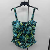 swimsuits for all Women's Size 20 Green Leaf Swimsuit - Separate