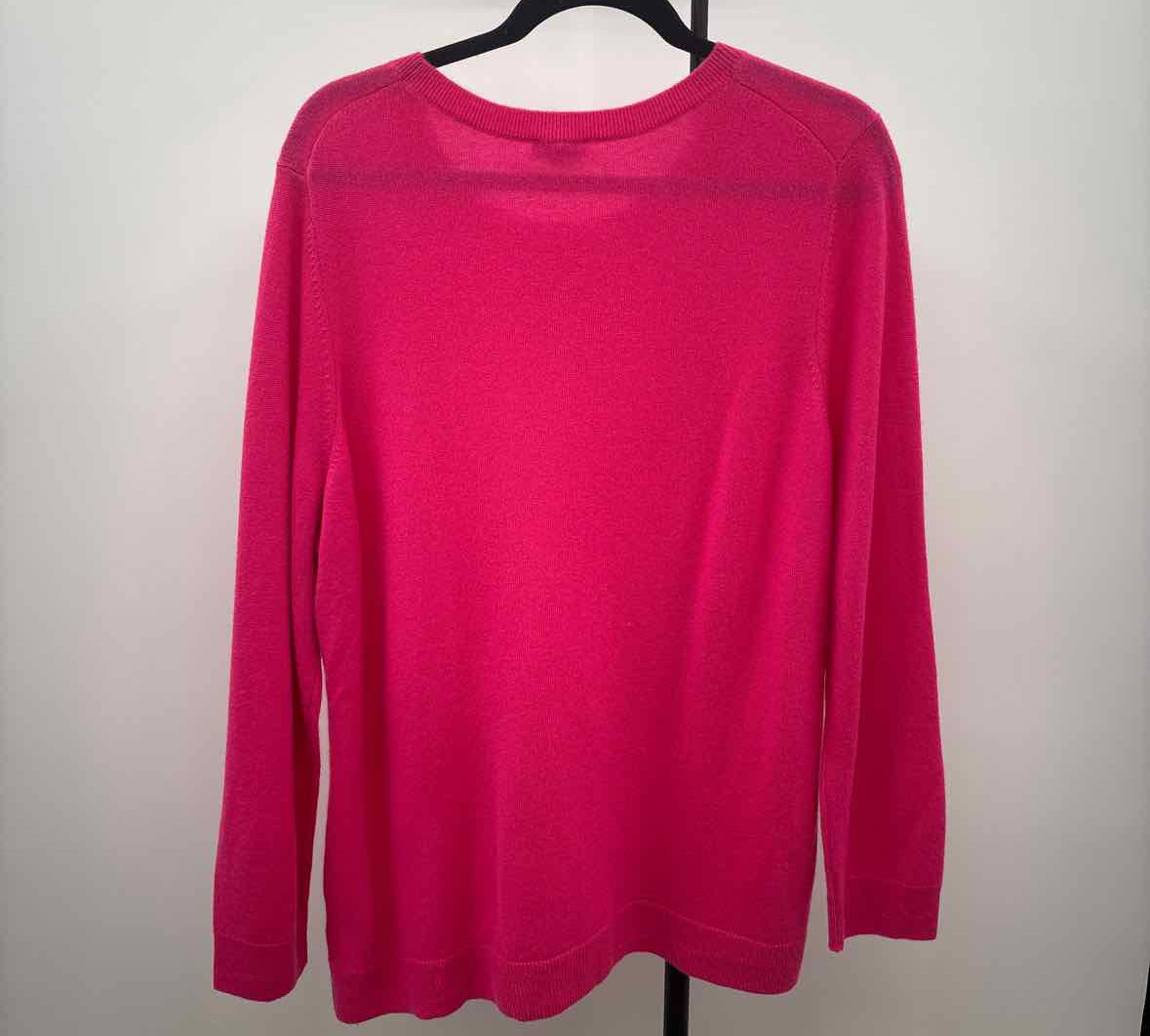 Talbots Women's Size 2X Pink Solid Sweater