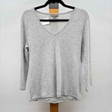 Lilla P Women's Size L Gray Heathered Long Sleeve Shirt
