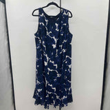 Talbots Women's Size 22W Navy Abstract Dress