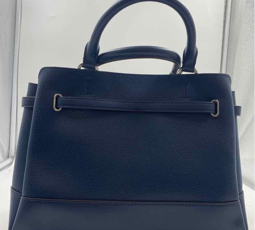 Michael Kors Women's Blue Luxe pebbled Purse