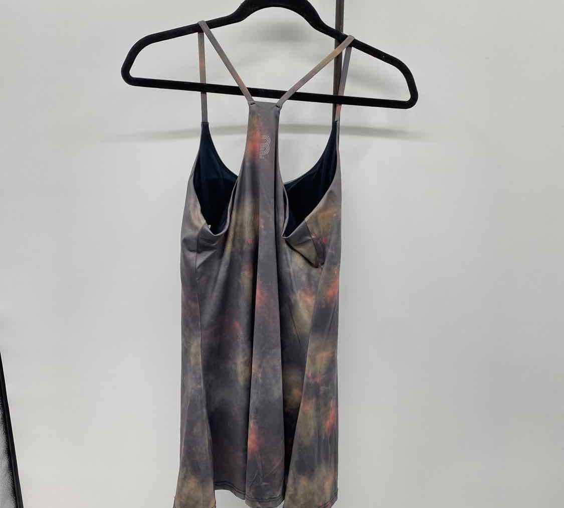 3 Paces Women's Size 10 Charcoal Abstract Dress