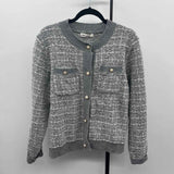 Grace Karin Women's Size XL Gray Textured Cardigan