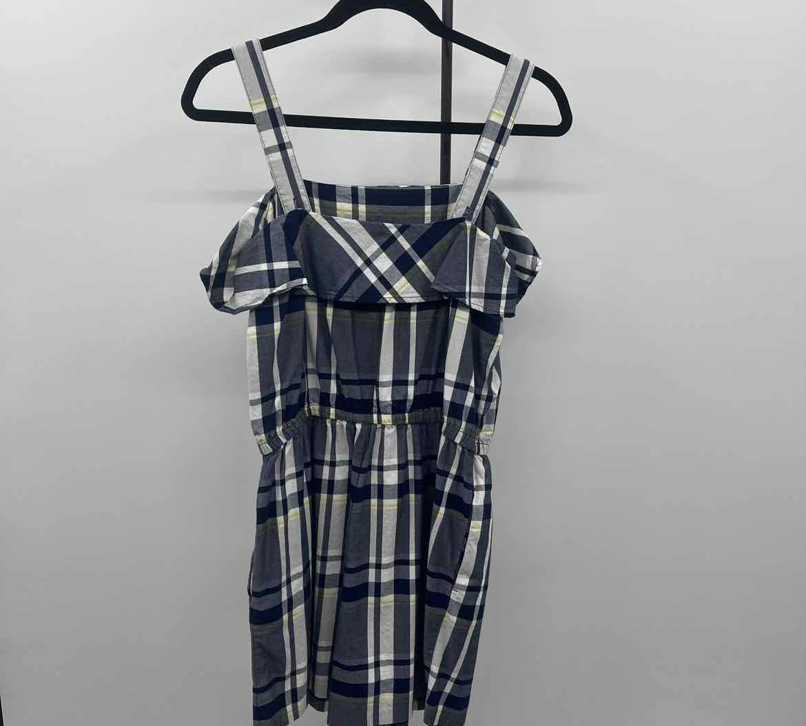 Banana Republic Women's Size 6 Blue Plaid Jumper