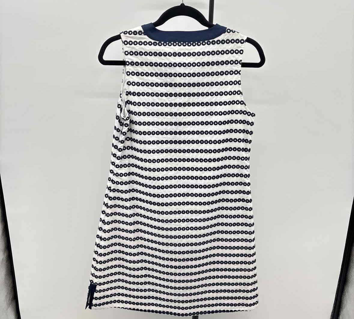Duffield Lane Women's Size 6 Navy Circles Dress