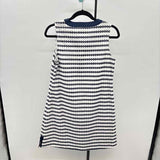 Duffield Lane Women's Size 6 Navy Circles Dress