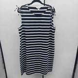 CJ Banks Women's Size 14 Navy Stripe Dress