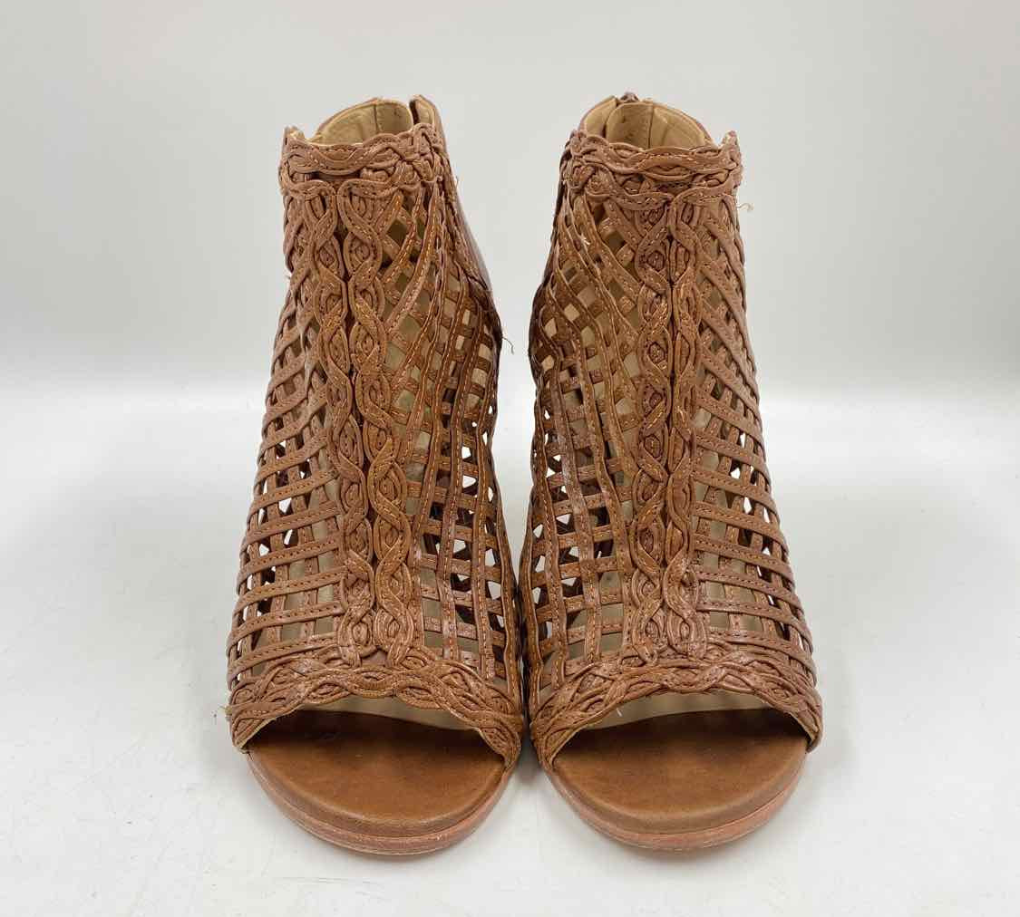 Stuart Wietzman Women's Shoe Size 7.5 Brown Woven Heels