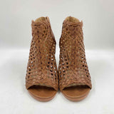 Stuart Wietzman Women's Shoe Size 7.5 Brown Woven Heels