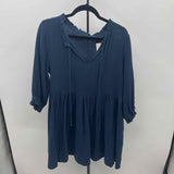Lee & Birch Women's Size 6 Navy Textured Dress