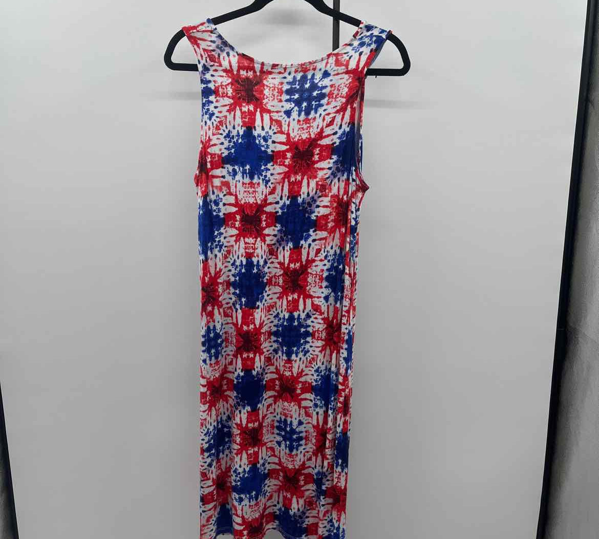 Freshman Women's Size 14 Red Tie Dye Dress