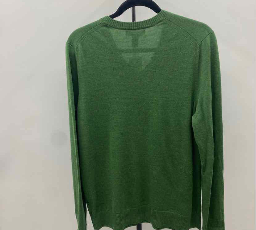 Banana Republic Men's Size M Green Merino Wool Solid Sweater