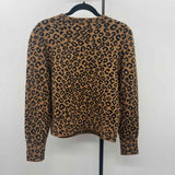Marled Women's Size S Brown Animal Print Cardigan
